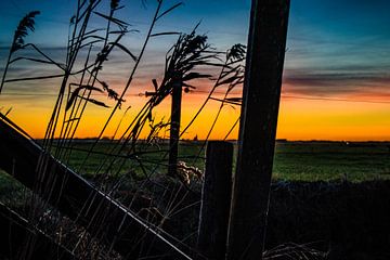 Zonsopkomst Texel van Dick Hooijschuur