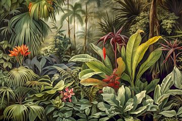 Planten in het tropisch regenwoud van May