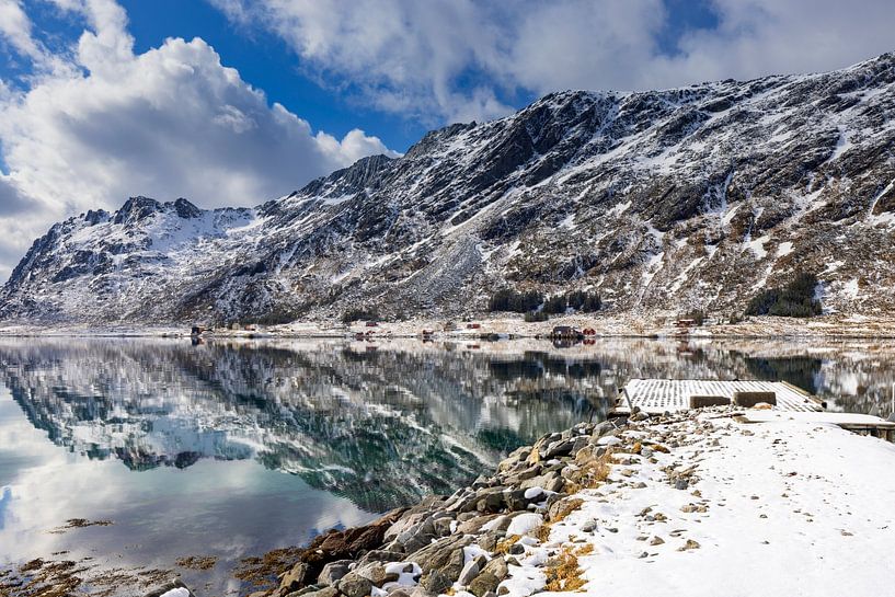 Winter landscape on the Lofoten in Norway by gaps photography