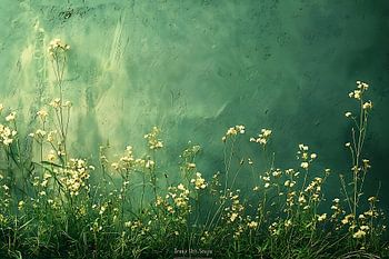 abstract groen schilderij