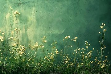 peinture abstraite verte