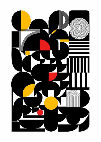 geometrische abstracte vorm van Ratna Mutia Dewi