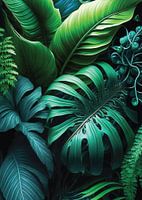 Lush Tropical Leaves