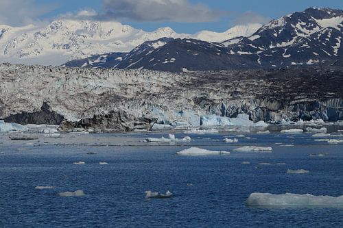 Columbia-gletsjer in Prince William Sound op de westelijke Alaska Chugach Mountains nabij Valdez, Al