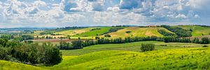 Panorama von der Landschaft der Toskana in Italien