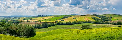 Panorama du paysage de la Toscane en Italie