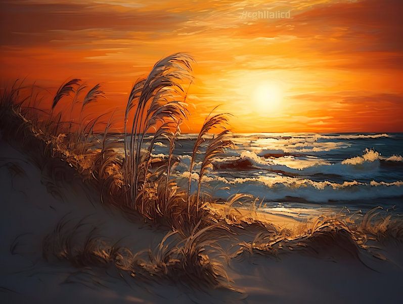 dunes and sunrise by PixelPrestige