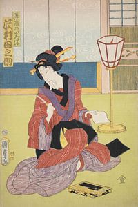 Azuma Nishiki-e (gravure sur bois en couleur)