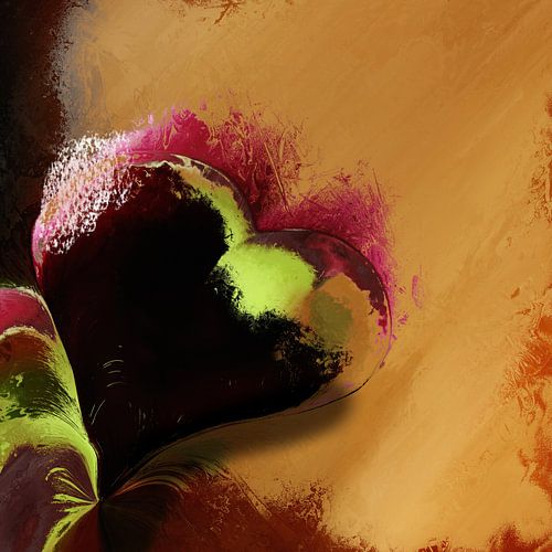 Heart wine red