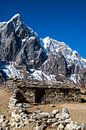 Het stenen huis, onderweg in Nepal bij Dingboche van Ton Tolboom thumbnail