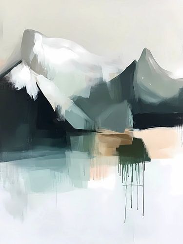 Abstract Mountain Landscape