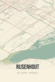 Alte Karte von Rijsenhout (Nordholland)