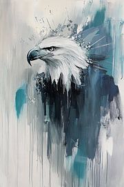 Abstract painting of an eagle by Imperial Art House