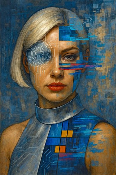Portrait The Silver Mind van Moonheart Artworks