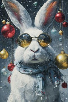 Rabbit With Glasses by ARTEO Paintings