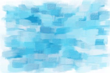Abstract in blauw van Maurice Dawson