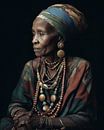 Portrait of an African woman by Carla Van Iersel thumbnail