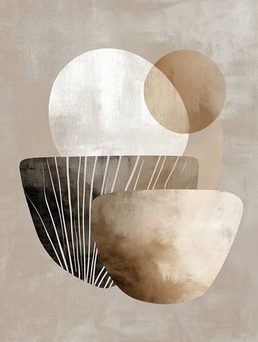 Abstraction aux tons terreux