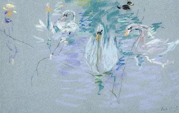 Berthe Morisot ,Zwanen tekenen