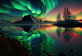 Bergtanz unter den Nordlichtern von Surreal Media