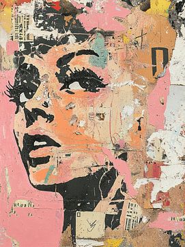 Echoes of Her Colorful Soul van Blikvanger Schilderijen