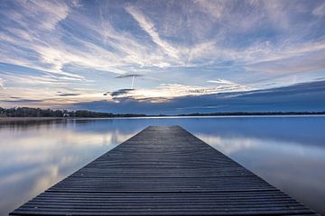 Sunset on Nannewiid by Klaas Tolsma