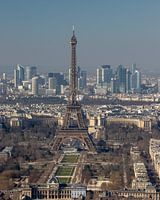 Eiffel tower watching over Paris