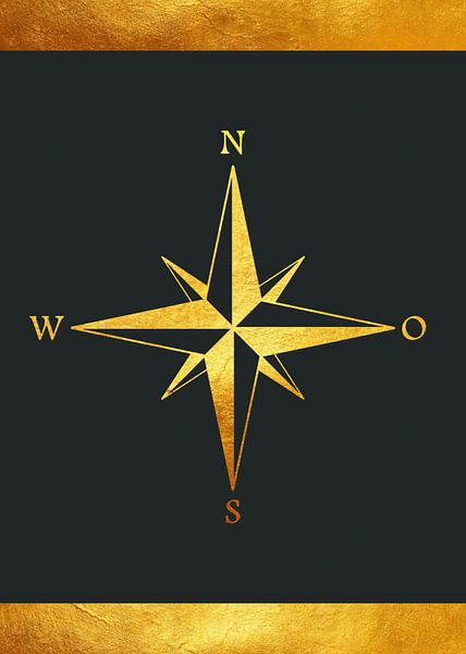 Gold Compass by artisticdesign1903