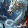 AURELYX - The white dragon as protector of the castle by INFERAURUM