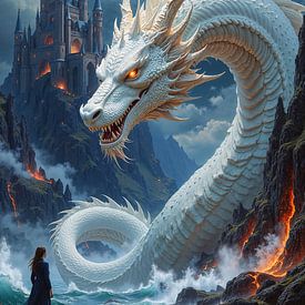 AURELYX: De witte draak als beschermer van het kasteel van INFERAURUM