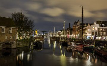 De oude boten in Delfshaven van Mart Houtman
