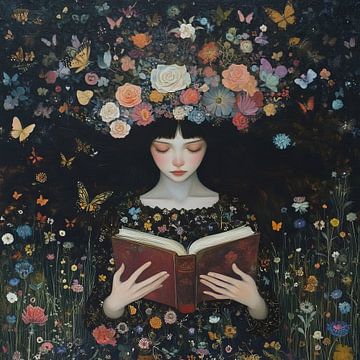 Livre de fleurs pour femmes sur Peintures accrocheuses