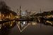 Rotterdamse haven Haringvliet in de nacht van Leontien Adriaanse