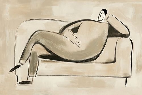 Bankhangen figuratief