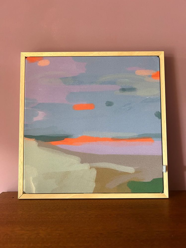 Sunset at the beach - abstracted landscape