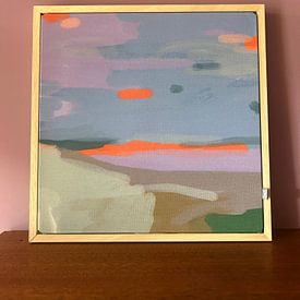 Klantfoto: Sunset at the beach - abstracted landscape van studio esther walter