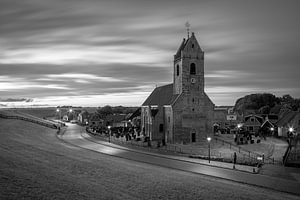 Wierum in Schwarz-Weiß, Friesland
