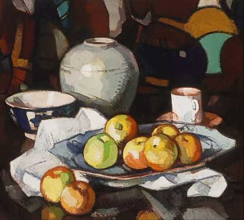 Samuel John Peploe - Apples and preserving jar