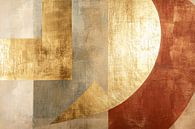 Geometric abstract artwork with gold by Imperial Art House thumbnail
