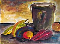 Still life with fruit and vegetables
