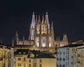 Night View of Burgos Cathedral, Spain by PhotoCluster