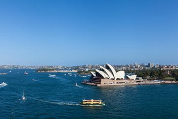 Australia Sydney CBD landmarks around Sydney Harbour view from Harbour Bridge by Tjeerd Kruse