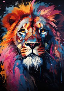 Lion Pop Art sur Niklas Maximilian