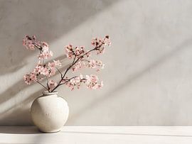 Minimalistische Stilllebenfotografie im Japandi-Stil