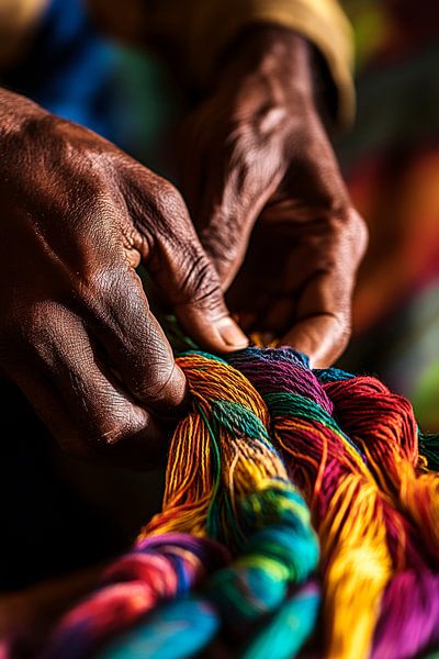 Dyeing wool with skill by Poster Art Shop
