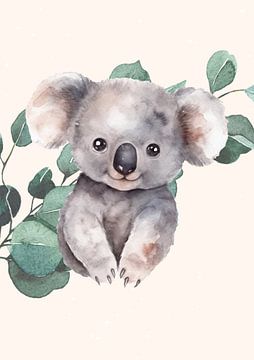 Schattige koala kinderkamer van Tiny Treasures