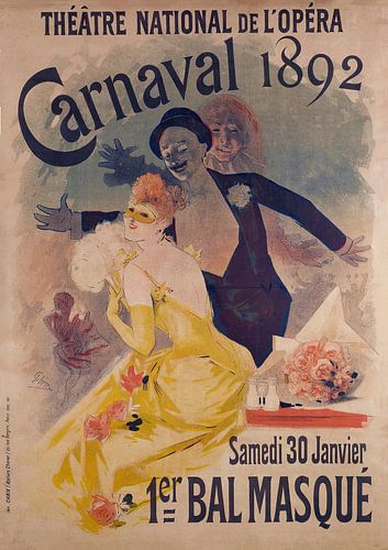 Jules Chéret - Theatre National De L'opera Carnaval 1892 (1892)