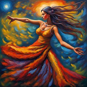 Vrouw in trance