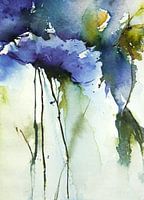 Blue floral