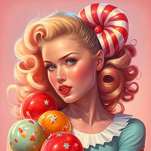 Vintage. Candy girl  2